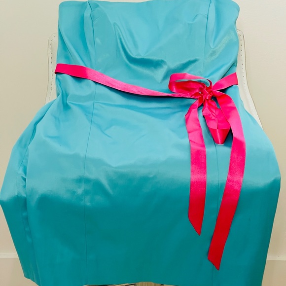 Aquamarine Beautiful Strapless dress - Picture 3 of 8